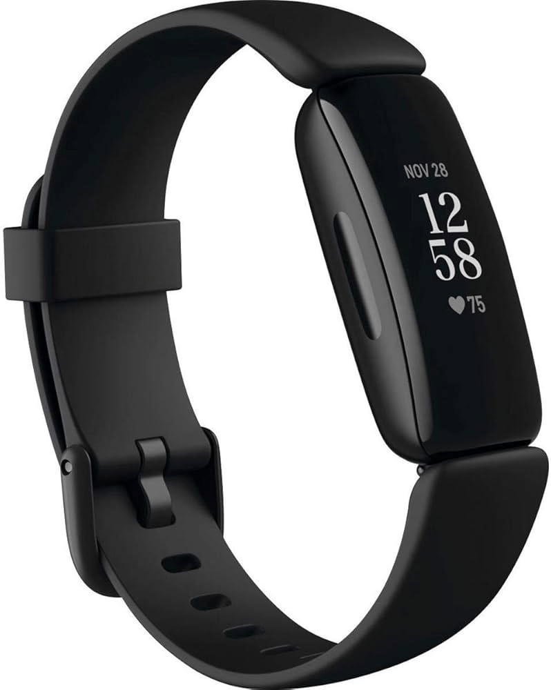 Fitbit Inspire 2 Health & Fitness Tracker with 1-Year Fitbit Premium  Included, 24/7 Heart Rate & up to 10 Days Battery, Black